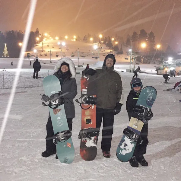 Family during night sessions